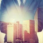 36212359 – businessman for work commitment comes to leadership